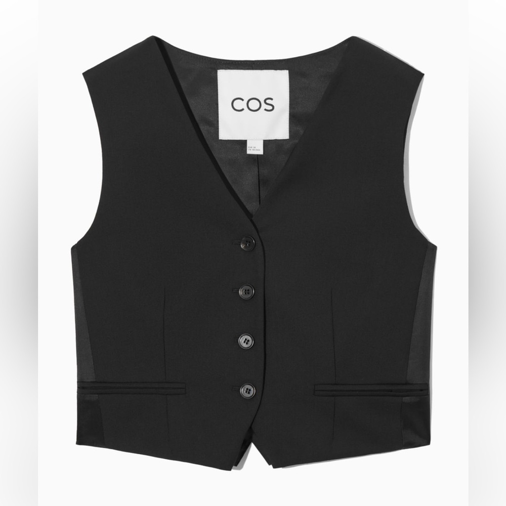 NWT COS Belted Wool Vest Size 8